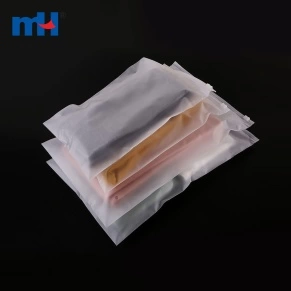 Bolsas de plástico de embalaje transparente Ziplock esmerilado