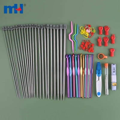 67pcs Aluminum Metal Knitting Needle Set