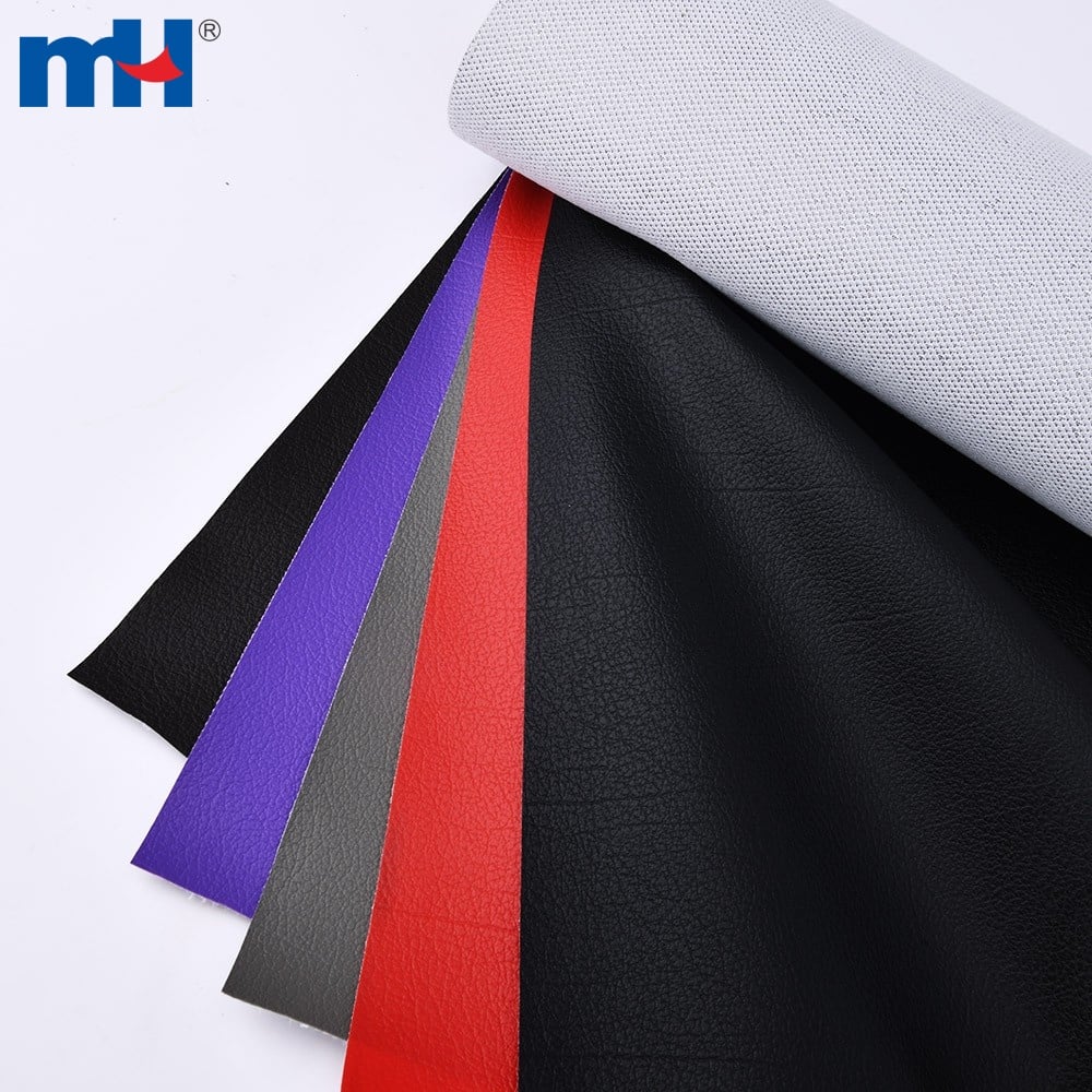 0.7mm PVC Leather Fabric for Car Seat Cover with Mesh Backing