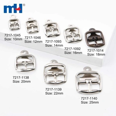 Center Bar Shoe Buckle with Fish Plate