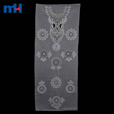 Dress Cutwork Embroidery Front Part Design