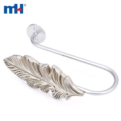 Resin Silver Leaf Curtain Holder