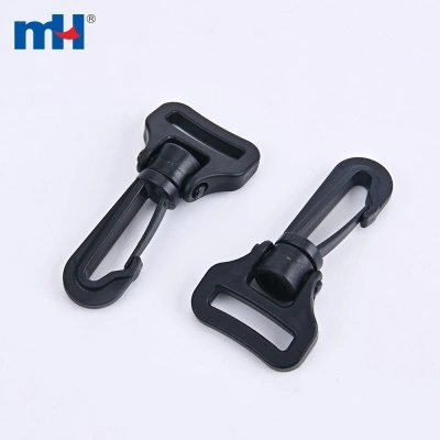 Mousqueton rotatif pivotant en plastique de 25 mm