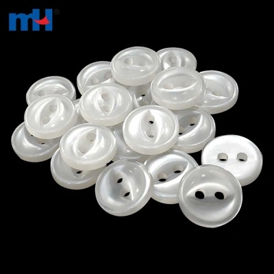 30L 2Holes Round Fish Eye Shirt Buttons