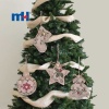 Burlap Christmas Tree Hanger Ornament