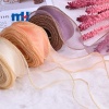 Fishtail Yarn Organza Ribbon Gold Edge