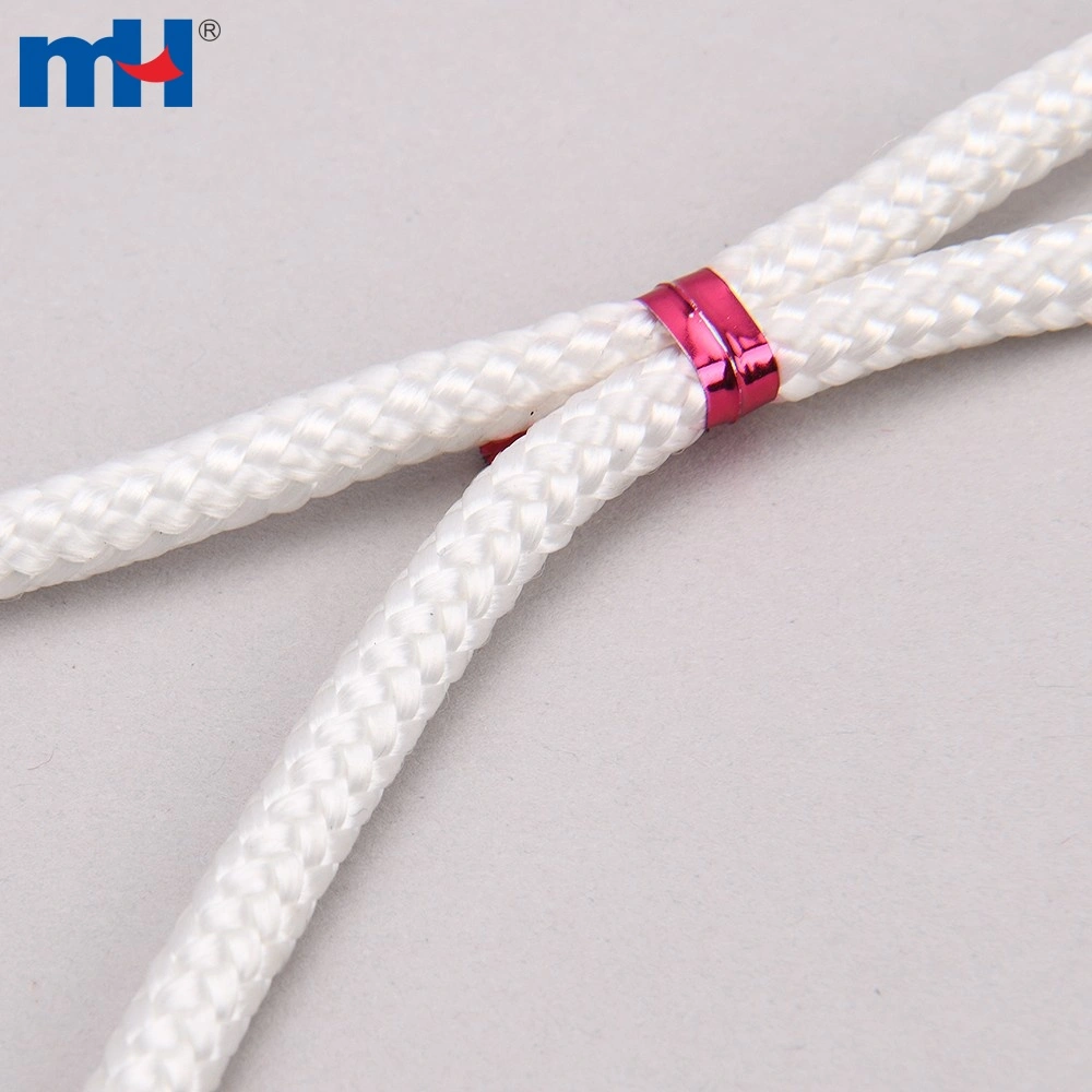 5mm 16-strand Polyester Braided Rope - White