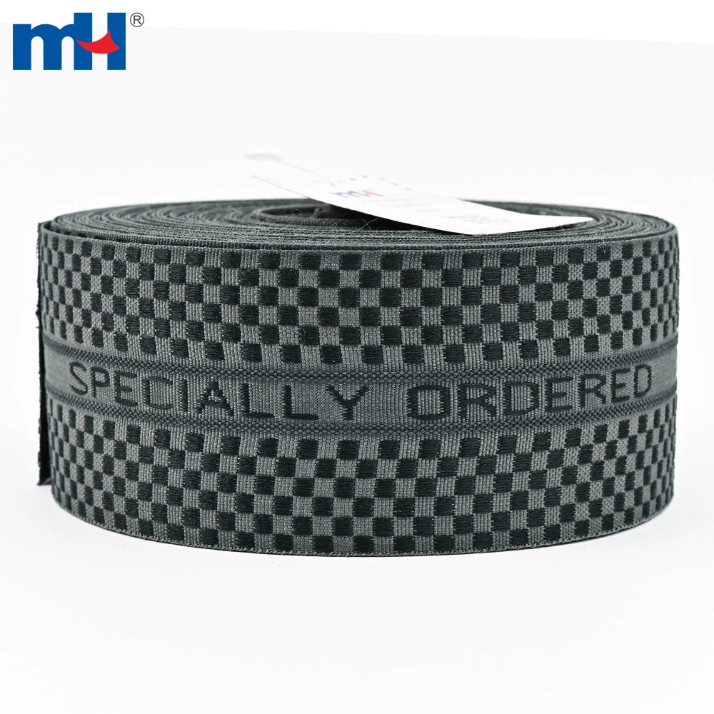 MH Supplier 56mm Polyester Woven Trousers Gripper Waistband Tape MH Supplier 56mm Polyester Woven Trousers Gripper Waistband Tape