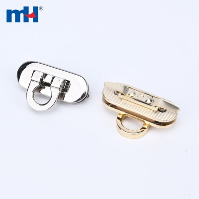 Metal Oval Twist Turn Lock Clasp