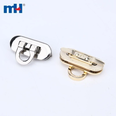 Metal Oval Twist Turn Lock Clasp