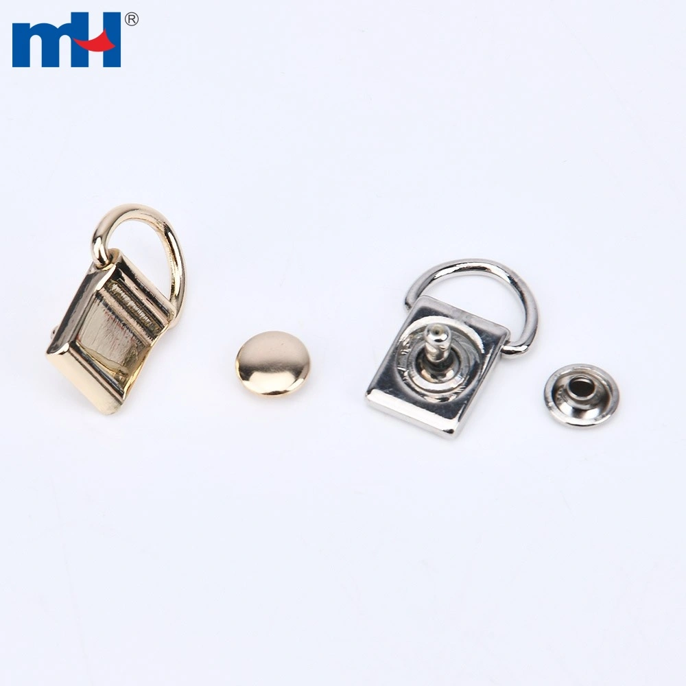 Metal Bag Side Clip Buckles D Ring Strap Bag Belt Hardware
