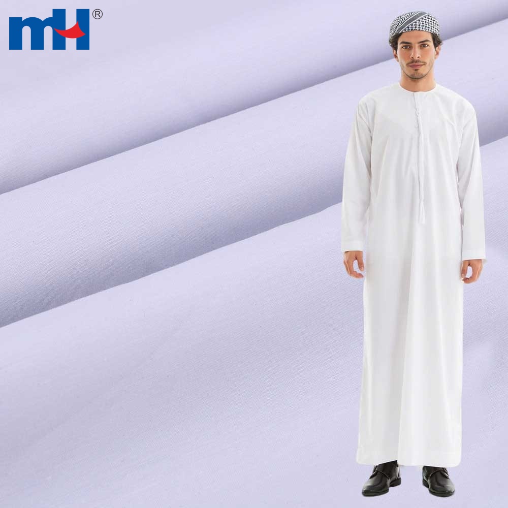 MH Wholesale Supplier 85/15 T/R Fabric for Saudi Arabic Men's Robe