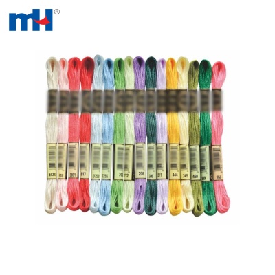 100% Polyester Embroidery Floss - 8m*6 Strands