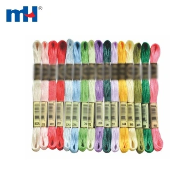 100% Polyester Embroidery Floss - 8m*6 Strands