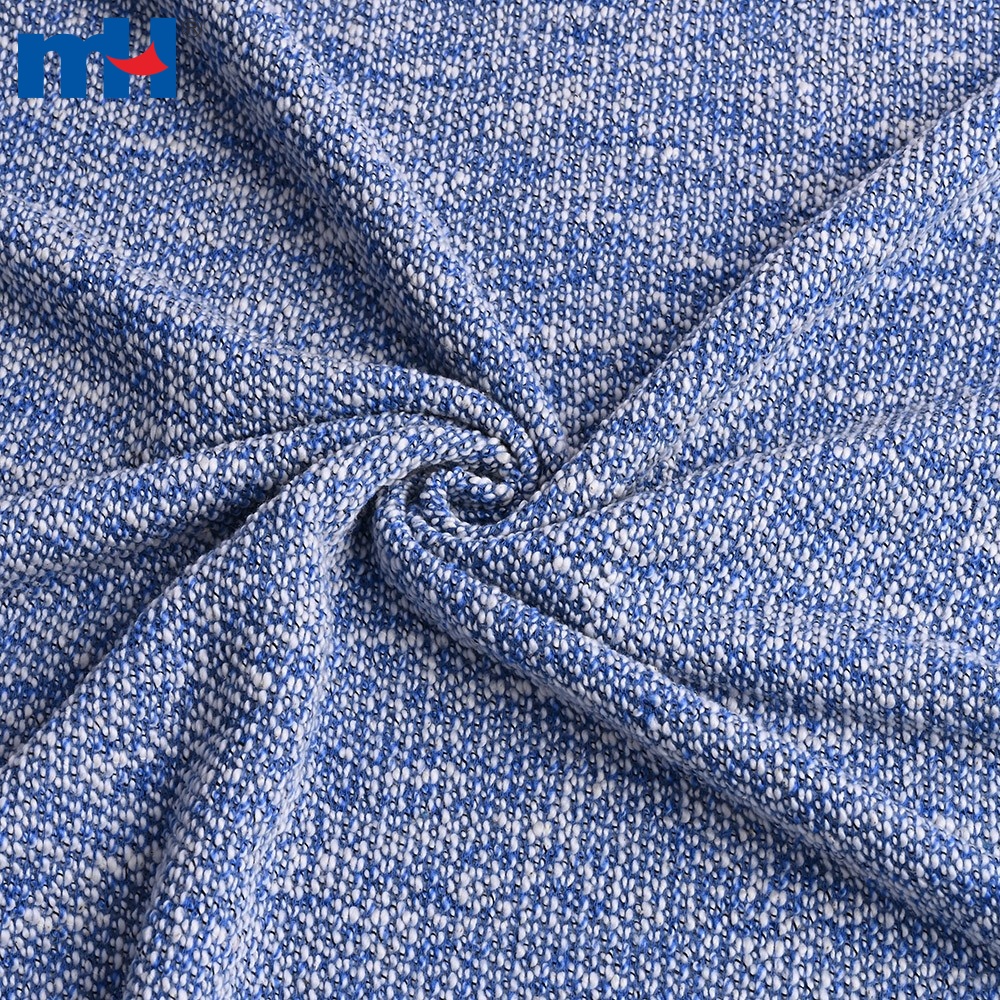 Cotton Polyester Yarn Dyed Sweatshirt Tweed Fabric