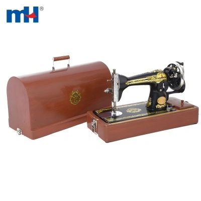 Machine à coudre domestique avec valise en bois