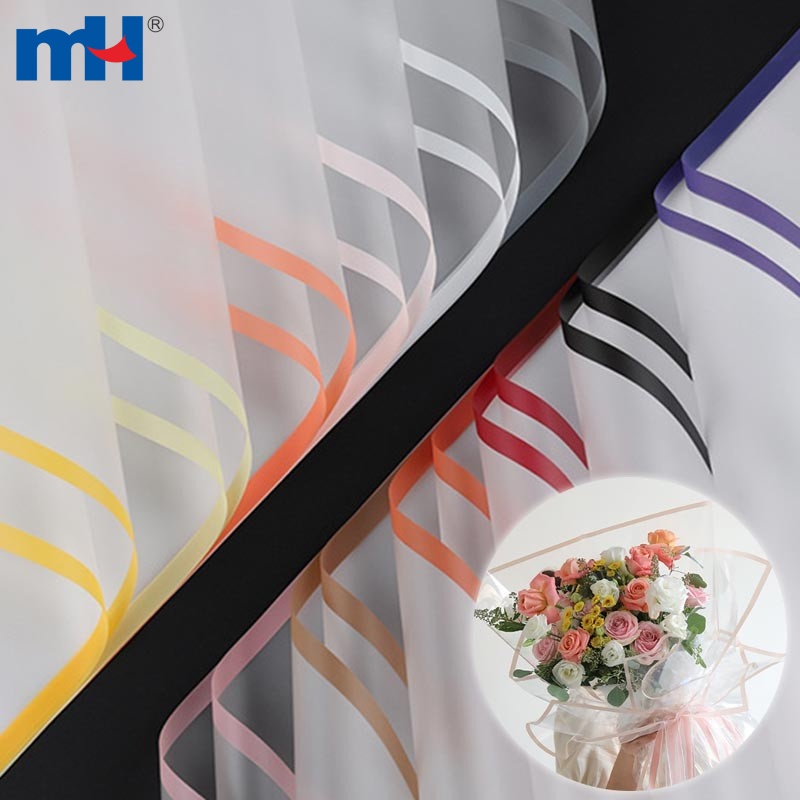 Wrapping Paper Colouring Waterproof Clear Floral Wrapping Paper - Color Border