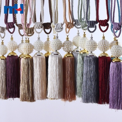 Pearl Curtain Tieback Tassel