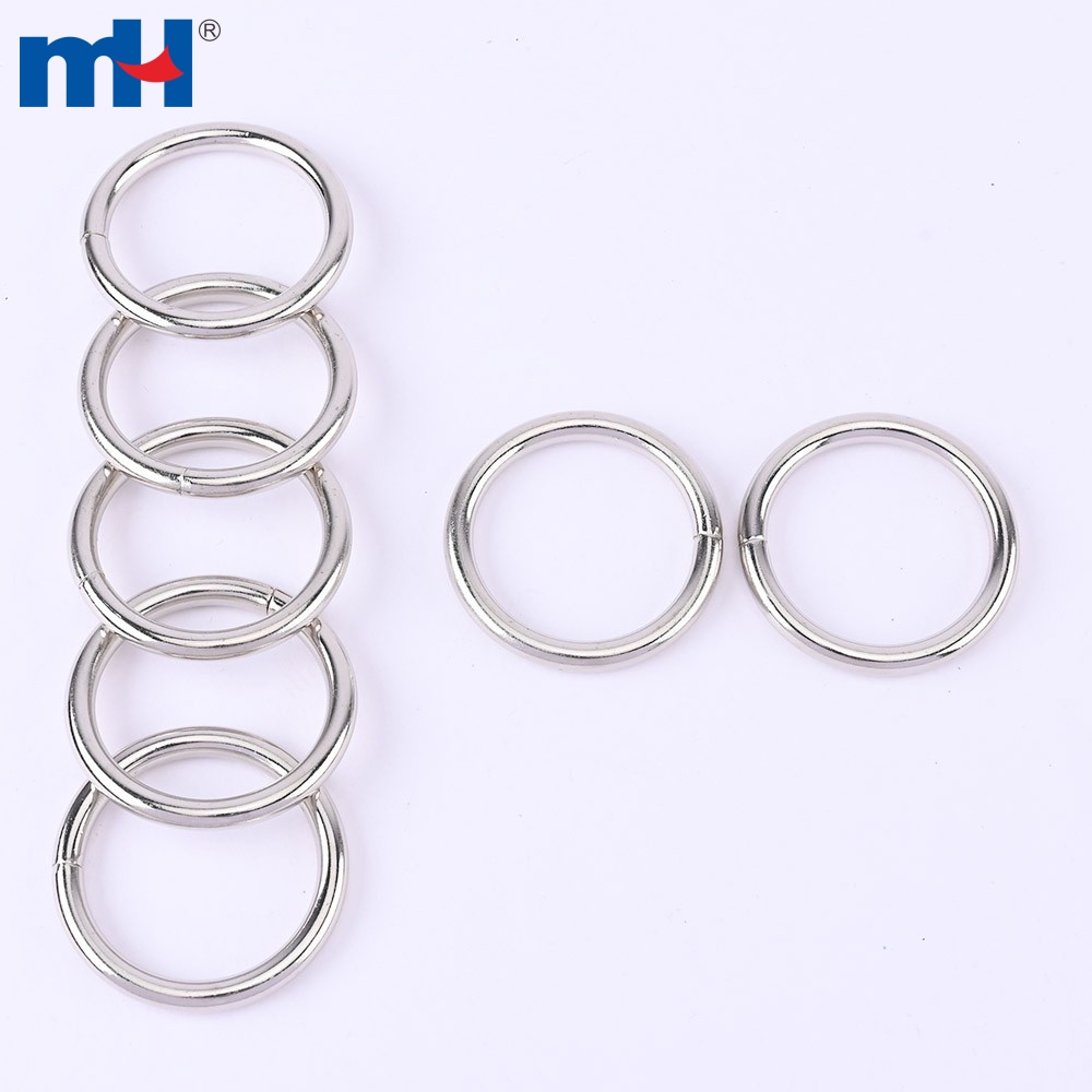 Lot De 6 Anneaux Toriques En Acier Inoxydable – Diamètre 5 Cm, Soudés, Sans Soudure | Pour Bricolage, Macramé, Porte-clés, Sacs