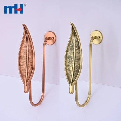 Sleek Leaf Curtain Holdbacks