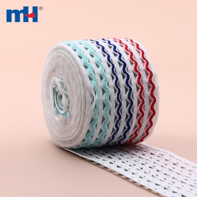 60mm Stretch Ric Rac Waistband
