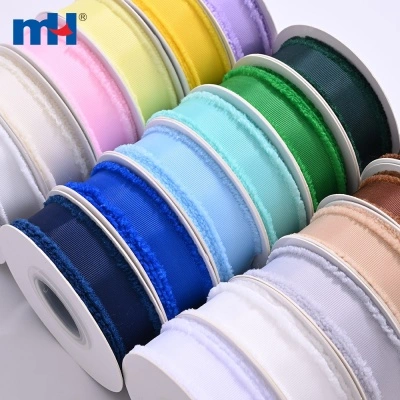 1" Fringed Grosgrain Ribbon