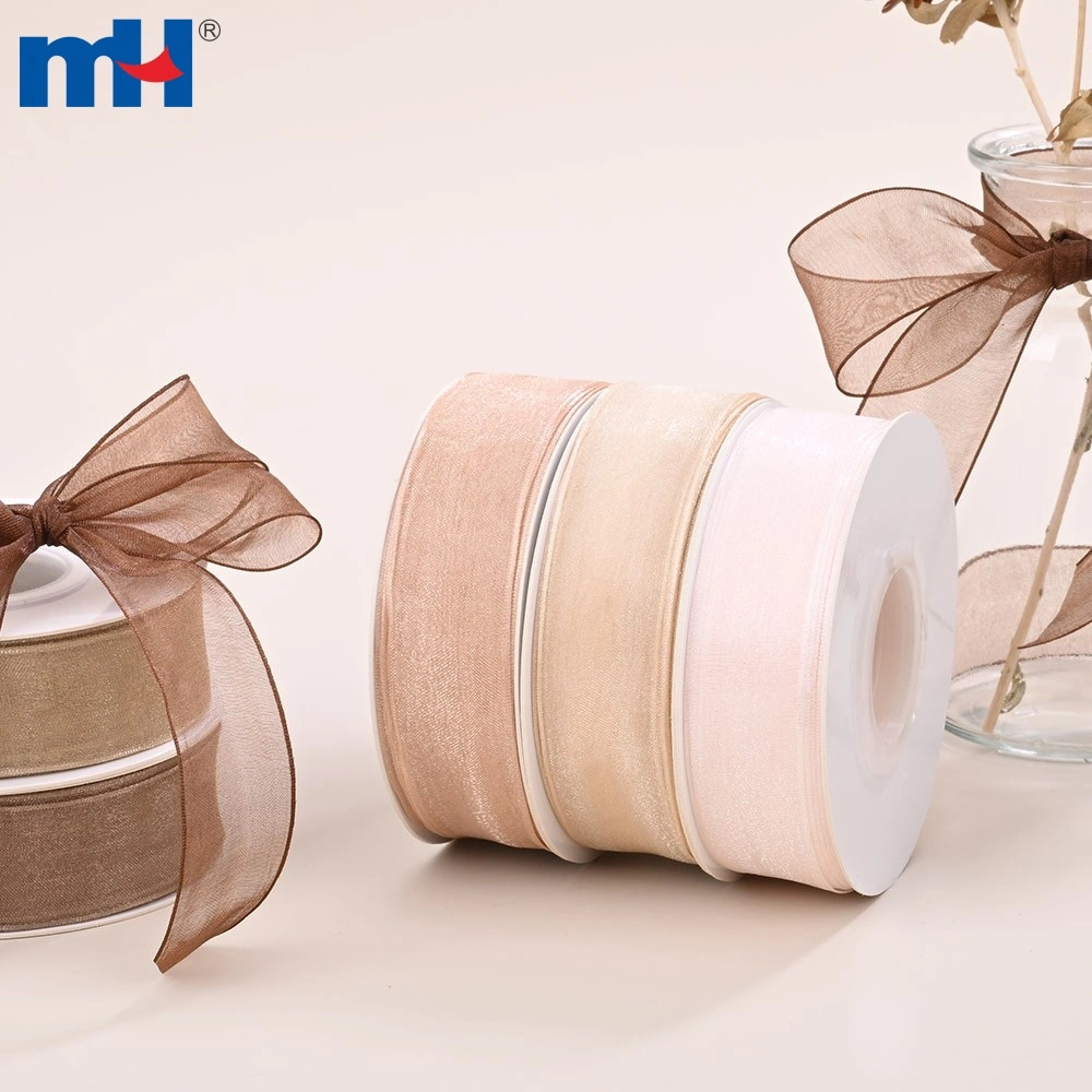 Nastro In Organza Morex Ribbon 918, Colore Oro, 3/8 Di Pollice X 100 Metri