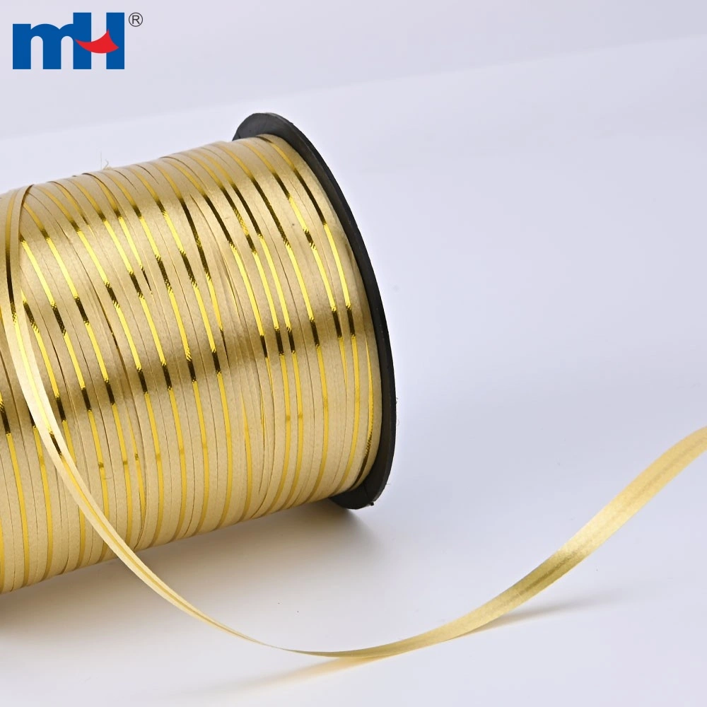 Party Decoration Ribbon 500 Yards Gold Metallic Curling Ribbon - 5mm ...