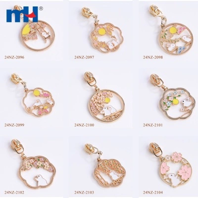 3# Non-Lock Zipper Slider with Decorative Puller