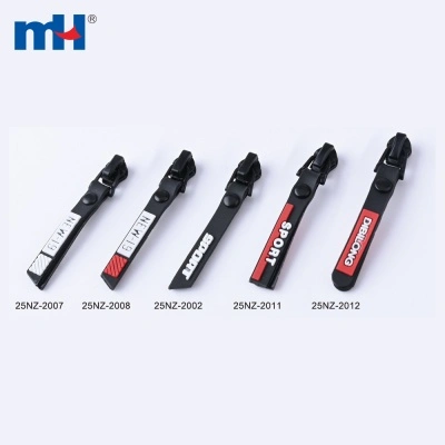 3# Reversed Self-Locking Zipper Slider with PVC Decorative Zipper Puller