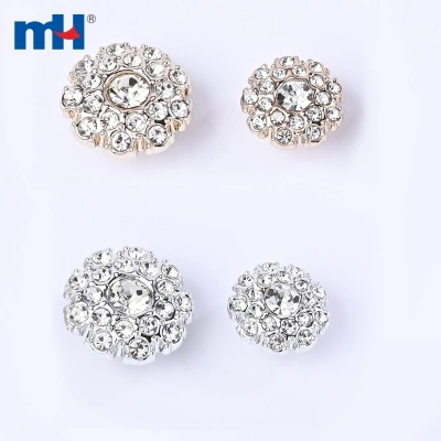 Plastic Rhinestone Button