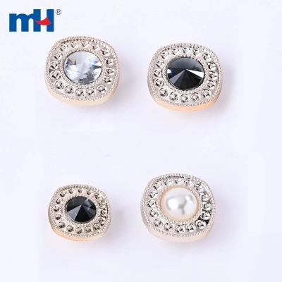 Plastic Rhinestone Button