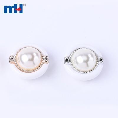 Plastic Rhinestone Button