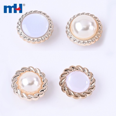 40L Plastic Rhinestone Button