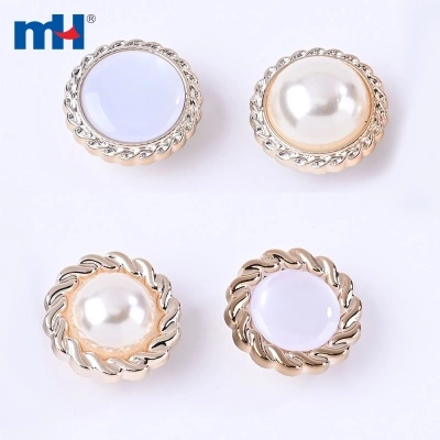 40L Plastic Rhinestone Button