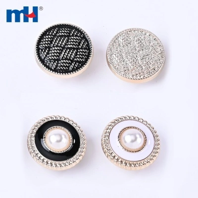 40L Plastic Rhinestone Button