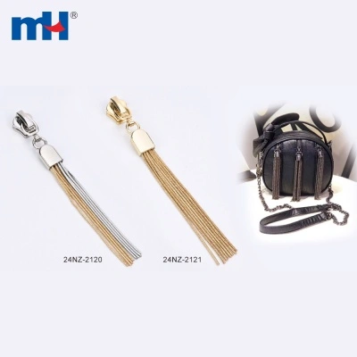 No.5 A/L Zipper Slider with Metal Tassel Puller
