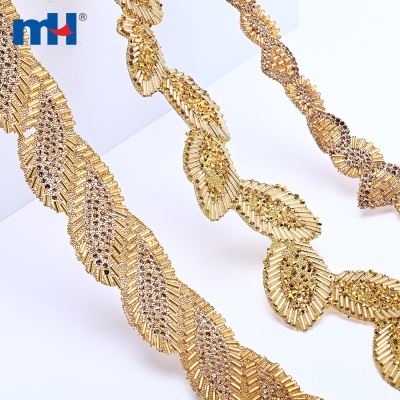 Hot-fix Glass Beaded Trim