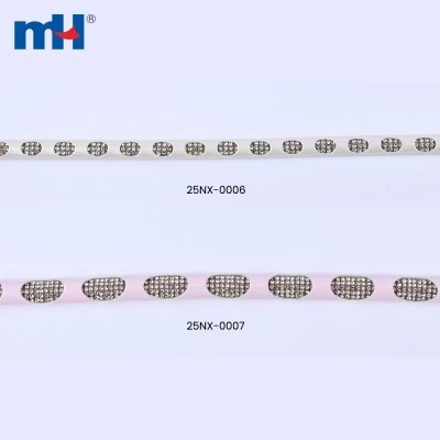 PU Leather with Rhinestones Decorative Rope