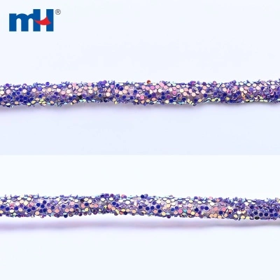 Round Shoelace with Rhinestones