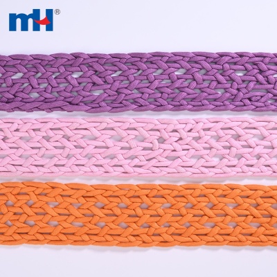 Braided Polyester Shoe Upper Strap