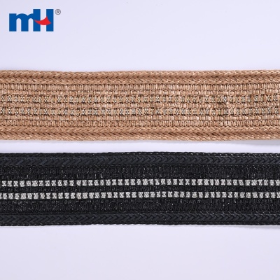 Shoe Upper Strap with Rhinestones