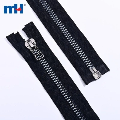 #10 Black Nickel Teeth Open End Brass Zipper