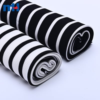 Printed Rib Knit Fabric