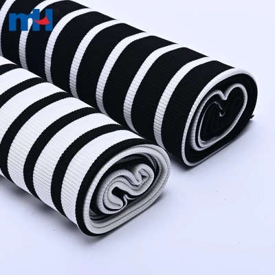 Tessuto a coste stampato