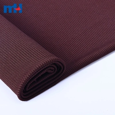 2x2 Polyester Spandex Rib Knit Fabric