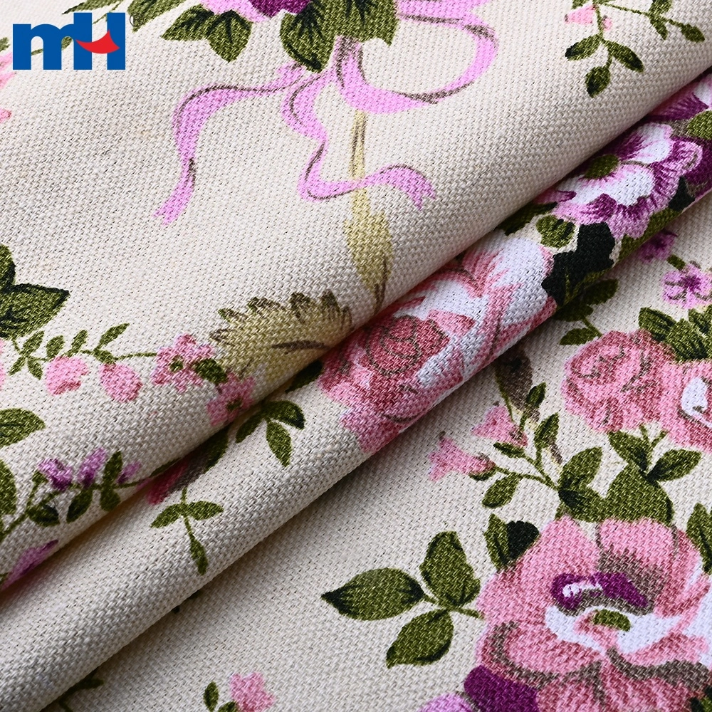 Detalle del patrón de la tela de lona estampada Martin