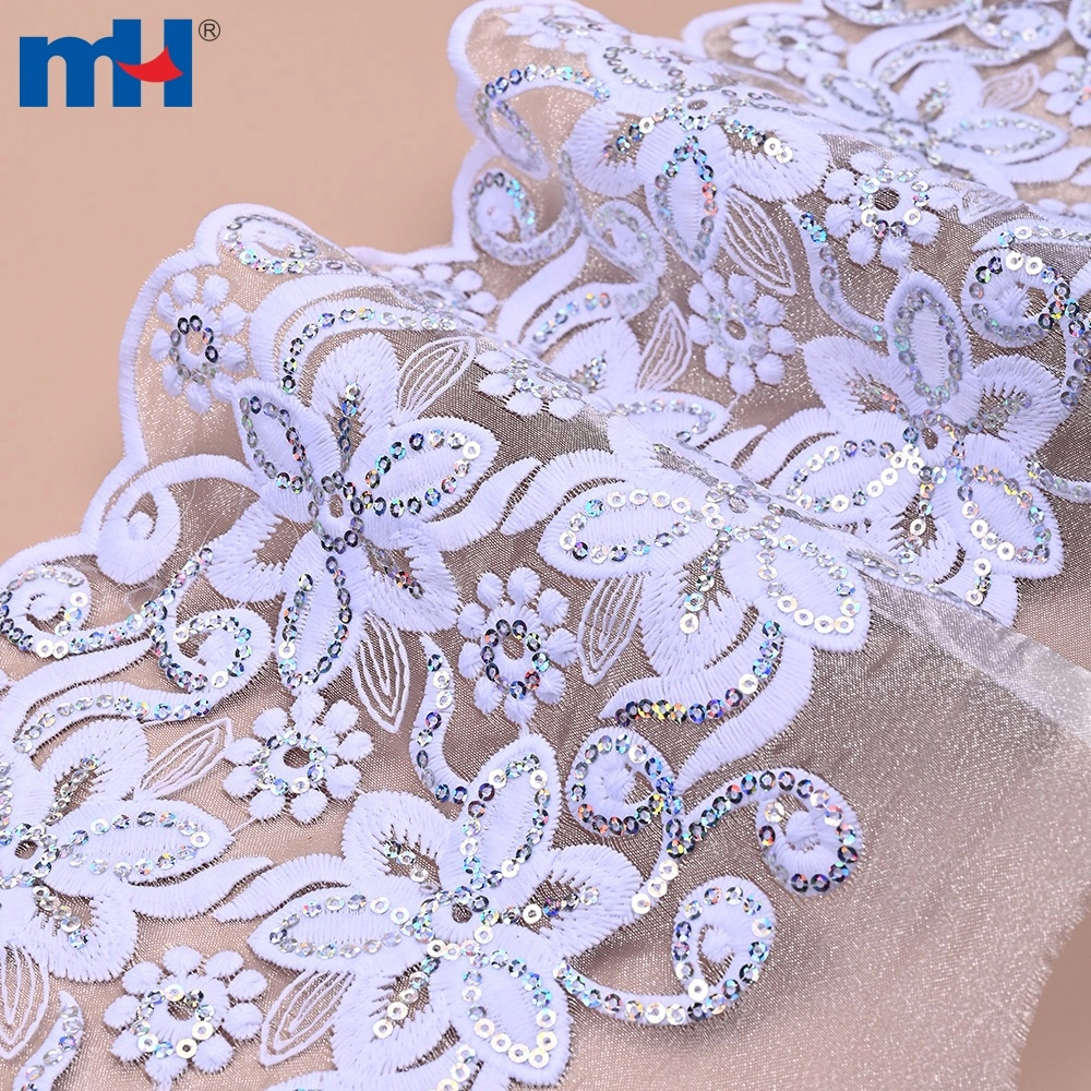 Organza dantelli bezaklar bilan payetkalar
