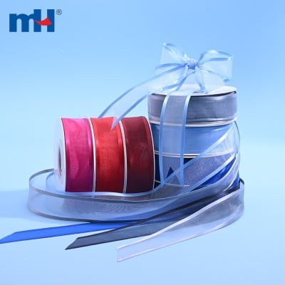 Polyester Organza Ribbon with Wide Edged