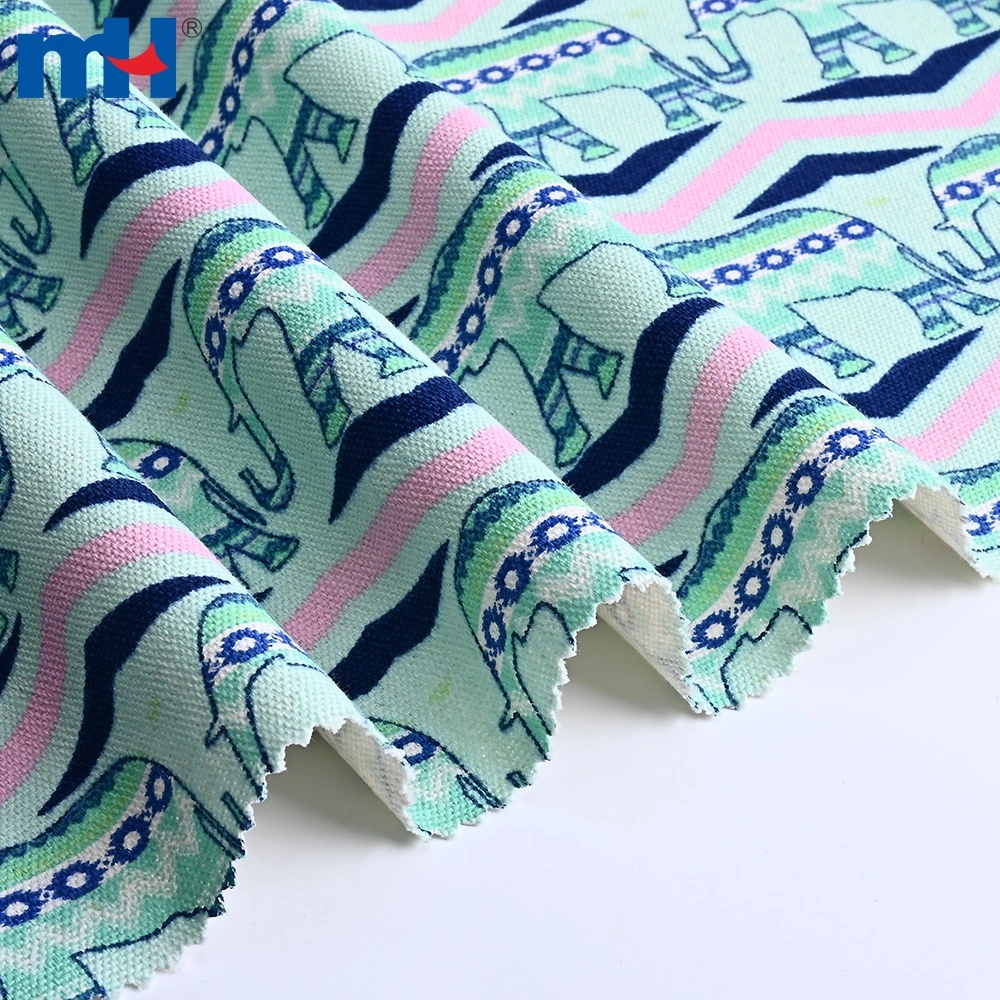 Detalle del patrón de la tela de lona estampada